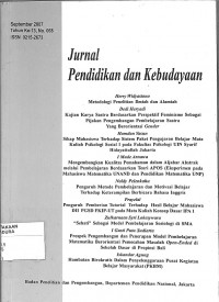 Image of JURNAL PENDIDIKAN DAN KEBUDAYAAN: September 2007 Tahun ke-13 No.068