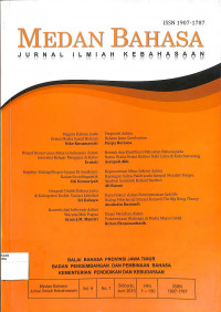 Image of MEDAN BAHASA : Jurnal Ilmiah Kebahasaan Volume 9 Nomor 1 Edisi Juni 2015