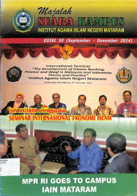 Image of MAJALAH SUARA KAMPUS INSTITUT AGAMA ISLAM NEGERI MATARAM Edisi 30  (September - Desember  2014) IAIN Mataram Selenggarakan Seminar International Ekonomi Islam
