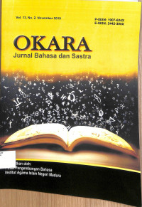 Image of OKARA : Jurnal Bahasa dan Sastra Vol.13, No.2, November 2019