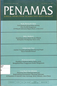 Image of PENAMAS : Jurnal Penelitian Agama dan Masyarakat Vol. XXII No. 2 Th. 2009