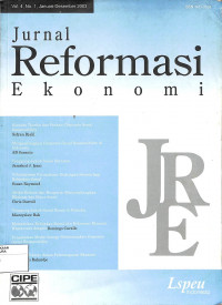 Image of JURNAL REFORMASI EKONOMI : Vol. 4 No.1 Januari - Desember 2003