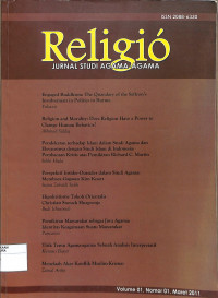 Image of RELIGIO : Jurnal Studi Agama-Agama Volume 01 Nomor 01 Maret 2011