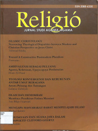 Image of RELIGIO : Jurnal Studi Agama-Agama Volume 03 Nomor 01 Maret 2013