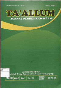Image of TA`ALLUM: Jurnal Pendidikan Islam Vol. 22 No. 1 Juni 2012