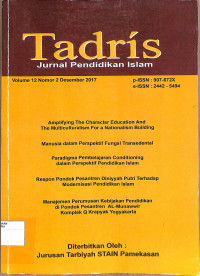 Image of TADRIS : Jurnal Pendidikan Islam Volue 12 Nomor 2 Desember 2017
