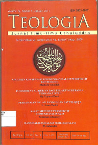 Image of TEOLOGIA: Jurnal Ilmu-Ilmu Ushuluddin Vol. 22 No. 1 januari 2011