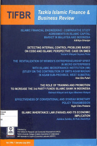 Image of TIFBR : Tazkiya Islamic Finance & Business Review Vol. 8 No. 1 January-July 2013