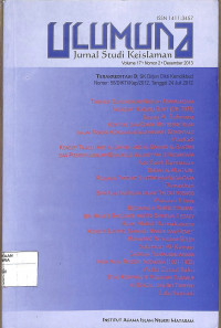 Image of ULUMUNA : Jurnal Studi Keislaman Vol. 17 No. 2 Desember  2013