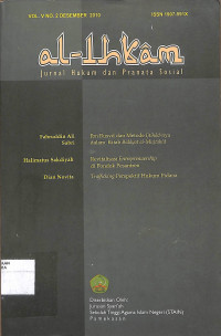 Image of Al-Ihkam: Jurnal Hukum dan pranata Vol. V No. 2 Desember  2010