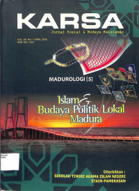 Image of KARSA : Jurnal Sosial & Budaya Keislaman Vol. XV No. 1 April 2009