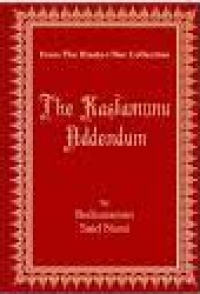 Image of THE KASTAMONU ADDENDUM