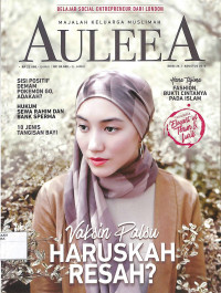 Image of MAJALAH KELUARGA MUSLIMAH AULEEA : Vaksin Palsu Haruskah Resah ? Edisi 26 Agustus 2016